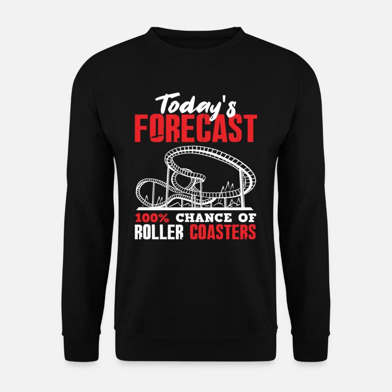 Achterbahn Vorhersage - Unisex Pullover - Schwarz