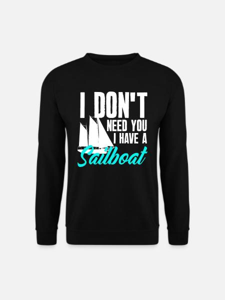 Sailor Sailing Sailboat - Unisex Sweatshirt - black