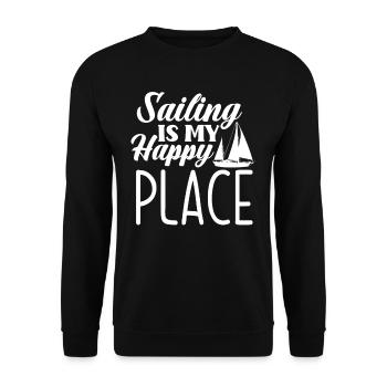 Sailor Sailing Sea Sailboat Gift Idea - Unisex Sweatshirt - black - Front - Alina (178cm) & Michal (187cm)