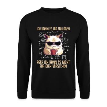 Je ne peux pas le comprendre pour vous Mathématiques - Sweat-shirt Unisexe - noir - Devant - Alina (178cm) & Michal (187cm)