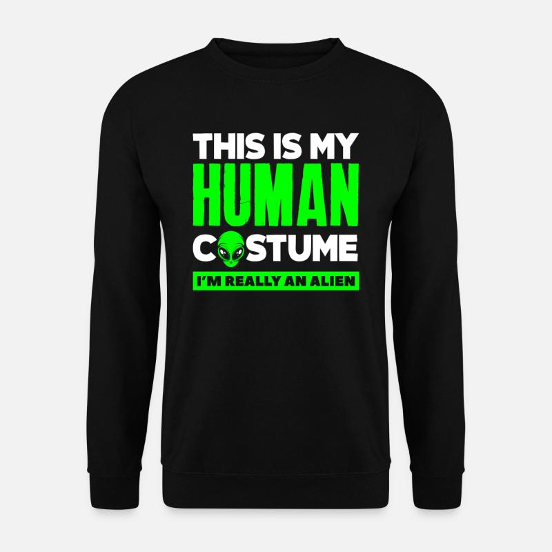 Human Costume Alien Lover - Unisex Sweatshirt - black