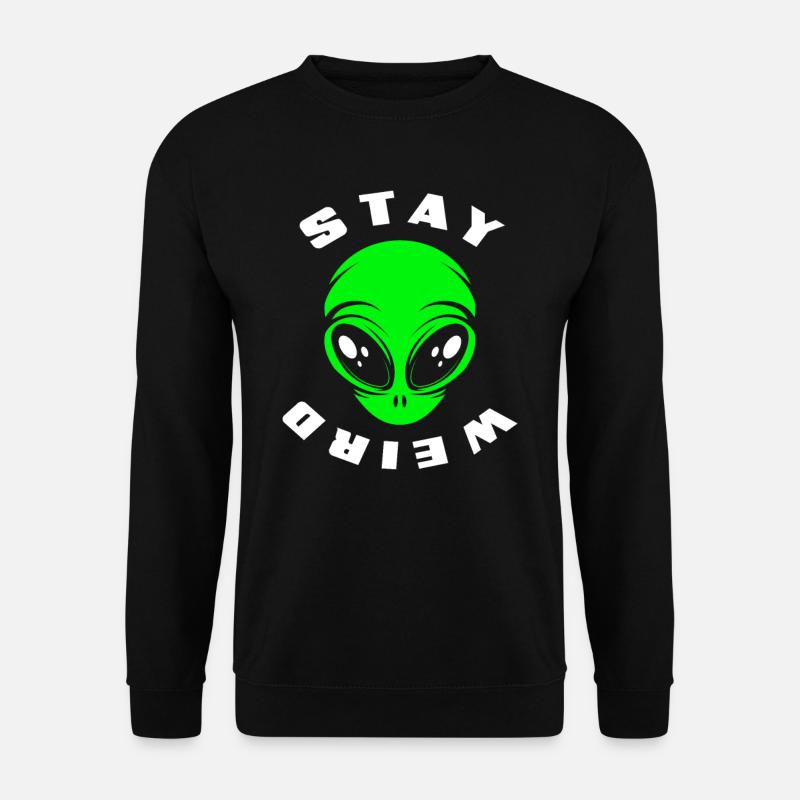 Alien Face Alien Space - Unisex Sweatshirt - black