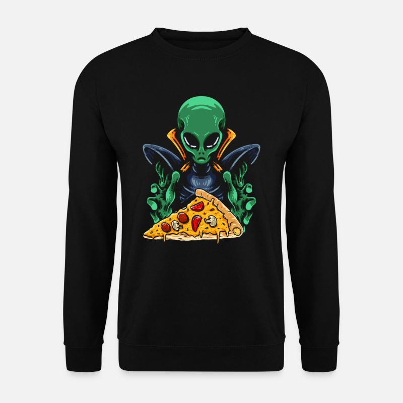 Alien Pizza - Unisex Sweatshirt - black