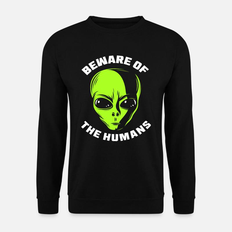 Alien Gesicht - Unisex Pullover - Schwarz