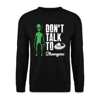 Aliens Aliens Alien - Unisex Pullover - Schwarz - Vorne - Alina (178cm) & Michal (187cm)