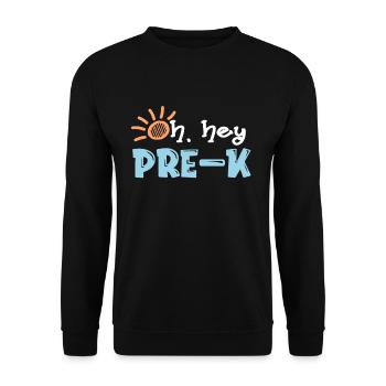 Preschool Teacher Funny Teacher Elementary School - Unisex Sweatshirt - black - Front - Alina (178cm) & Michal (187cm)