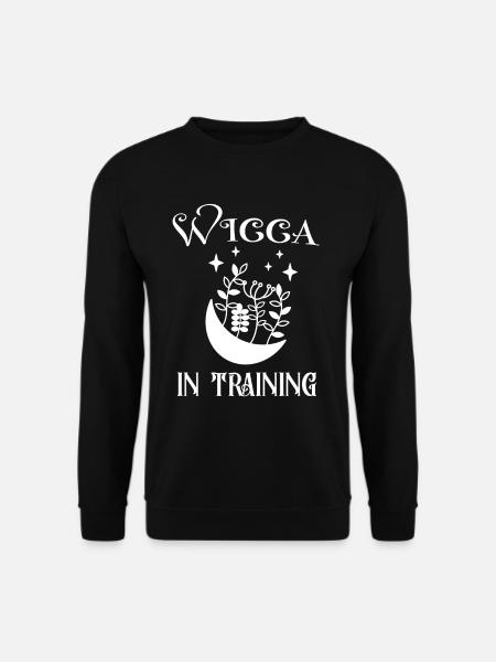 Wicca In Ausbildung Hexerei Magie Mond Spirituell - Unisex Pullover - Schwarz