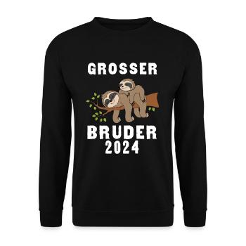 Grand Frère 2024 - Sweat-shirt Unisexe - noir - Devant - Alina (178cm) & Michal (187cm)