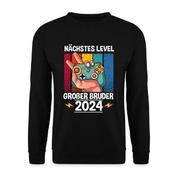 Next Level Big Brother 2024 - Unisex Sweatshirt - black - Front - Alina (178cm) & Michal (187cm)