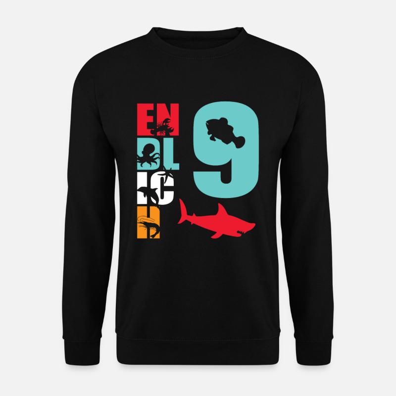 Enfin 9 Requin - Sweat-shirt Unisexe - noir