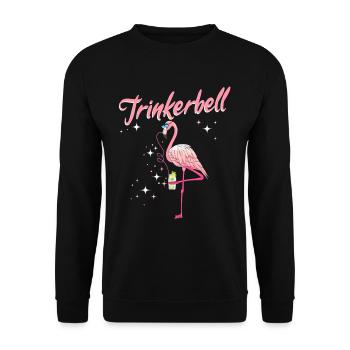 Cloche à boire - Sweat-shirt Unisexe - noir - Devant - Alina (178cm) & Michal (187cm)