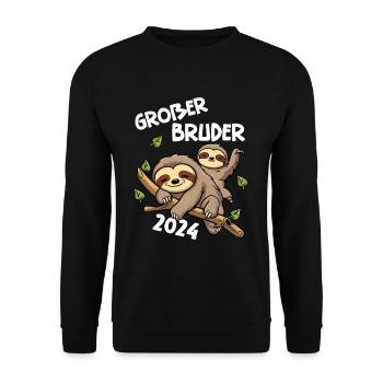 Grand Frère 2024 - Sweat-shirt Unisexe - noir - Devant - Alina (178cm) & Michal (187cm)