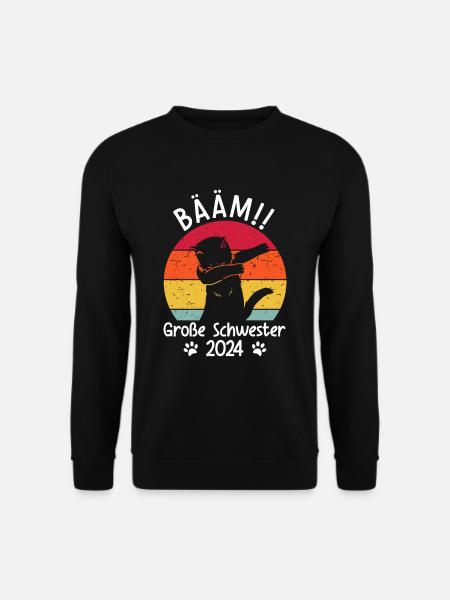 Ich werde große Schwester 2024 - Unisex Pullover - Schwarz