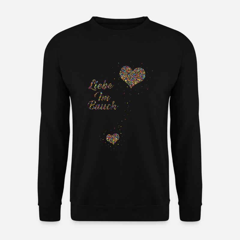Liebe im Bauch - Unisex Pullover - Schwarz