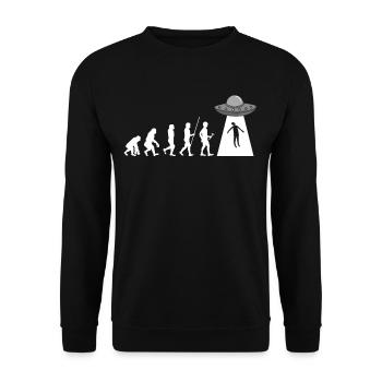 Évolution Enlèvement extraterrestre - Sweat-shirt Unisexe - noir - Devant - Alina (178cm) & Michal (187cm)