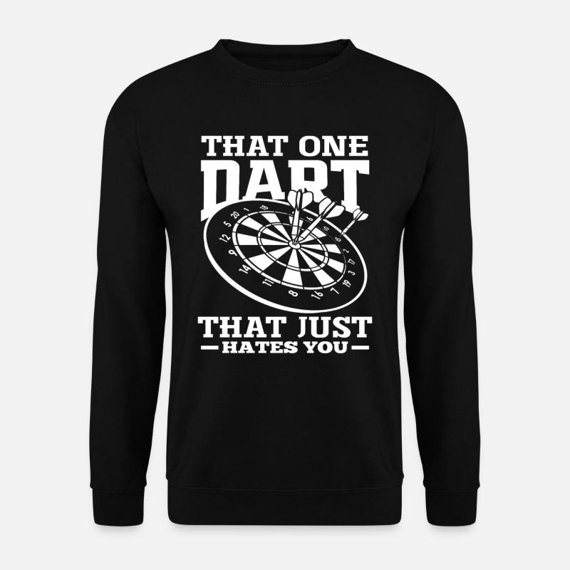 Funny Dart Dartboard - Unisex Sweatshirt - black