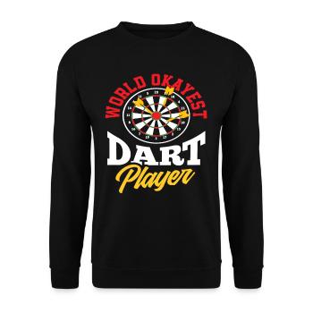 Dart Player Dart - Unisex Sweatshirt - black - Front - Alina (178cm) & Michal (187cm)