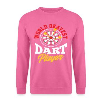Joueur de fléchettes Fléchettes - Sweat-shirt Unisexe - rose - Devant