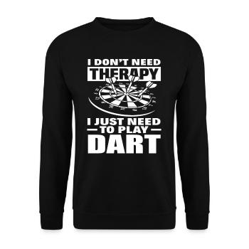Fléchette thérapeutique - Sweat-shirt Unisexe - noir - Devant - Alina (178cm) & Michal (187cm)