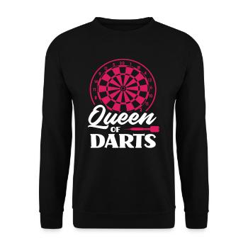 Reine des fléchettes - Sweat-shirt Unisexe - noir - Devant - Alina (178cm) & Michal (187cm)