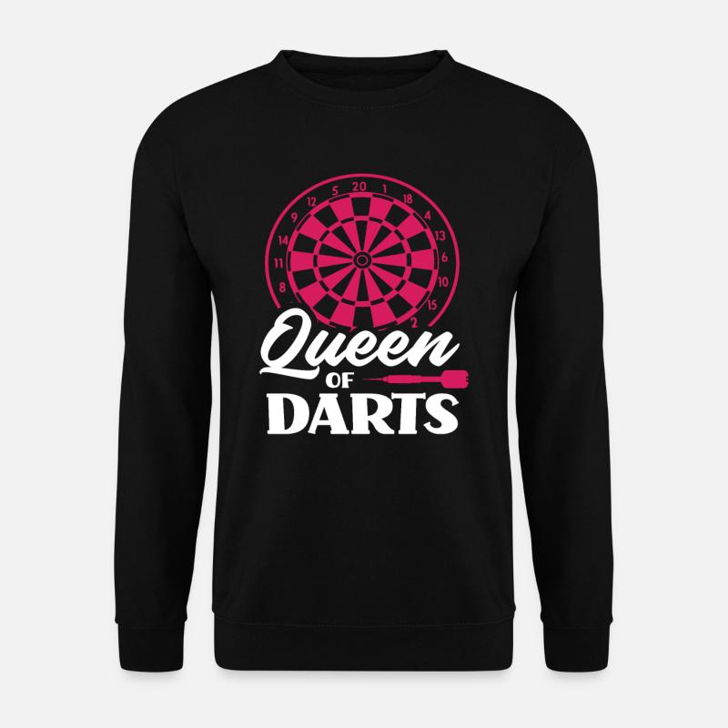 Dart Königin - Unisex Pullover - Schwarz
