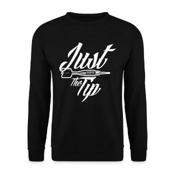 Dart - Unisex Sweatshirt - black - Front - Alina (178cm) & Michal (187cm)