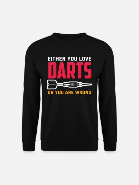 Fléchettes d’athlète Love Sport - Sweat-shirt Unisexe - noir