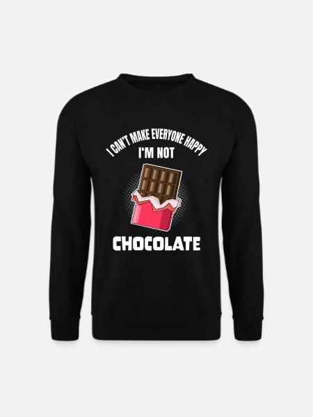 Lustiger Schokoladenliebhaber Spruch Schoki - Unisex Pullover - Schwarz