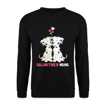 Best Dalmatian Mom - Unisex Sweatshirt - black - Front - Alina (178cm) & Michal (187cm)