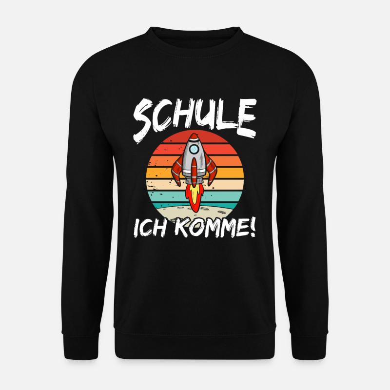J’arrive, écolier, astronaute - Sweat-shirt Unisexe - noir