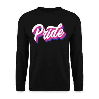 Proud Bisexual Gender Bisexuality - Unisex Sweatshirt - black - Front - Alina (178cm) & Michal (187cm)
