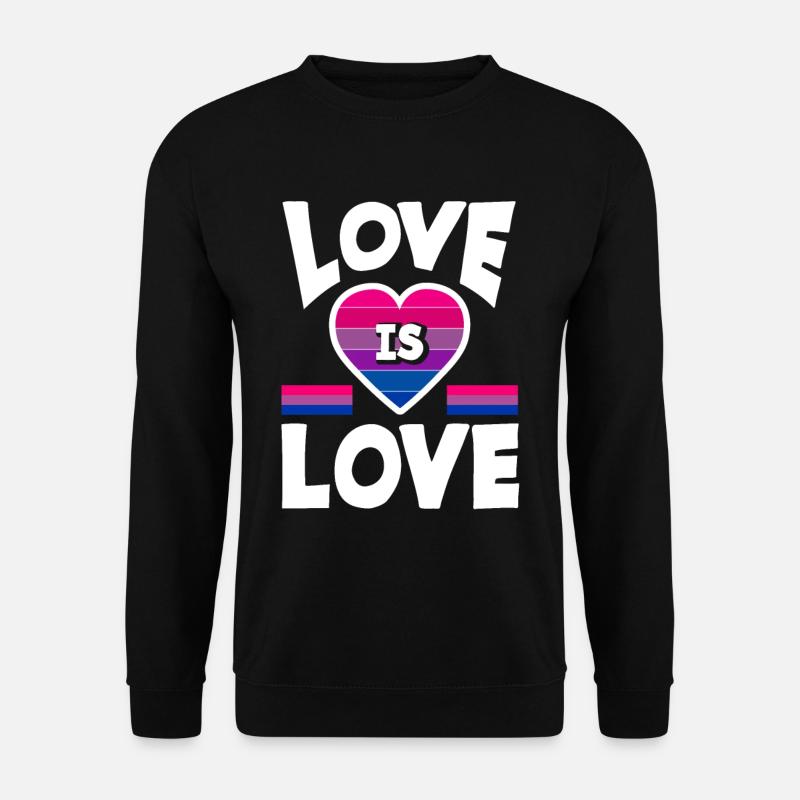 Bisexual LGBTQ+ Equality - Unisex Sweatshirt - black