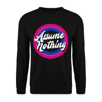 Bisexual Sexuality Acceptance - Unisex Sweatshirt - black - Front - Alina (178cm) & Michal (187cm)