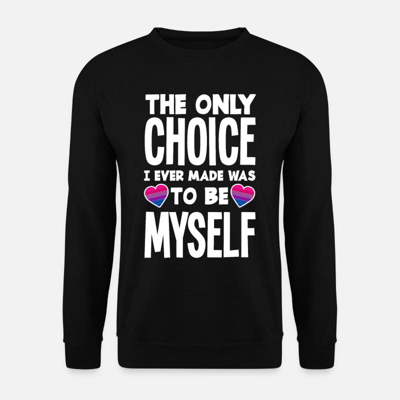 Bisexual Selfhood Rainbow - Unisex Sweatshirt - black