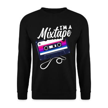 Bisexuell Mixtape - Unisex Pullover - Schwarz - Vorne - Alina (178cm) & Michal (187cm)