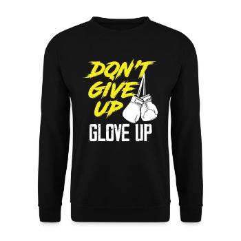 Boxing Boxing Gloves - Unisex Sweatshirt - black - Front - Alina (178cm) & Michal (187cm)