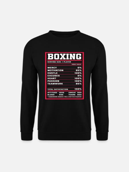 Boxe - Sweat-shirt Unisexe - noir