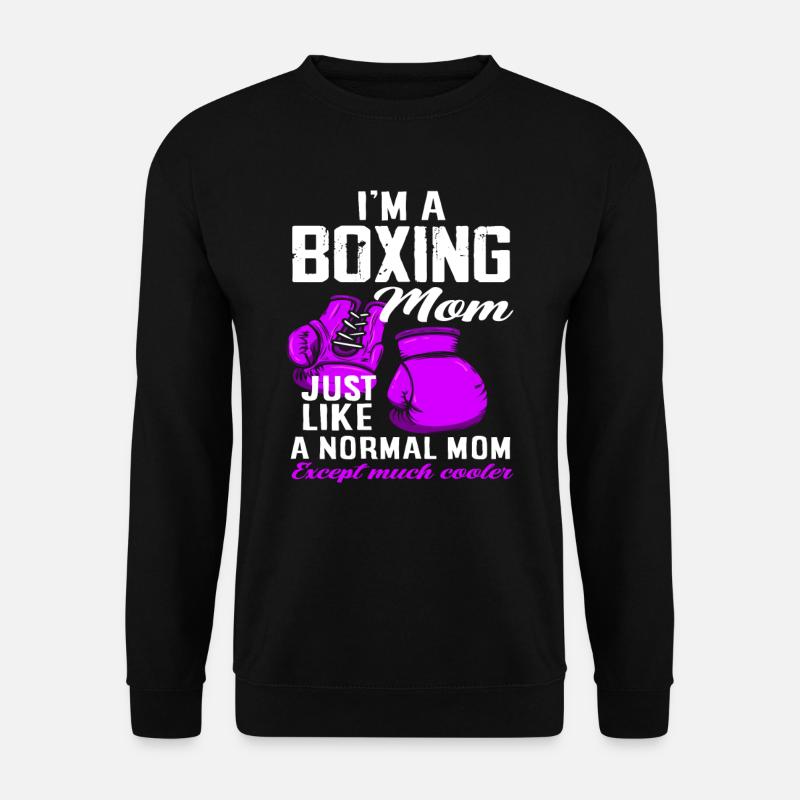 Boxe maman maman cadeau - Sweat-shirt Unisexe - noir