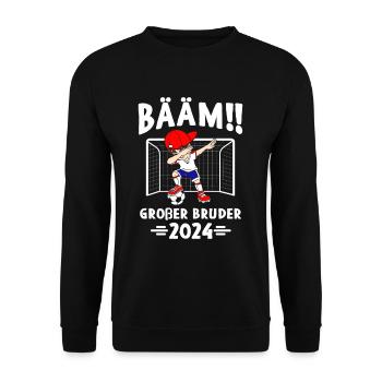 Ballon de football à tamponner Bääm Big Brother 2024 - Sweat-shirt Unisexe - noir - Devant - Alina (178cm) & Michal (187cm)