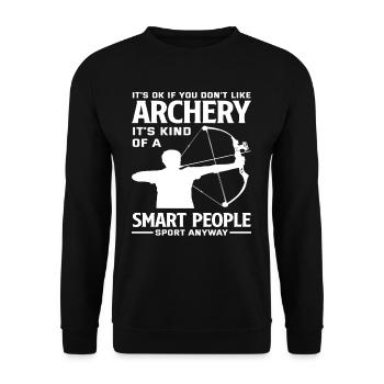 Tir à l’arc Hobby Sports - Sweat-shirt Unisexe - noir - Devant - Alina (178cm) & Michal (187cm)