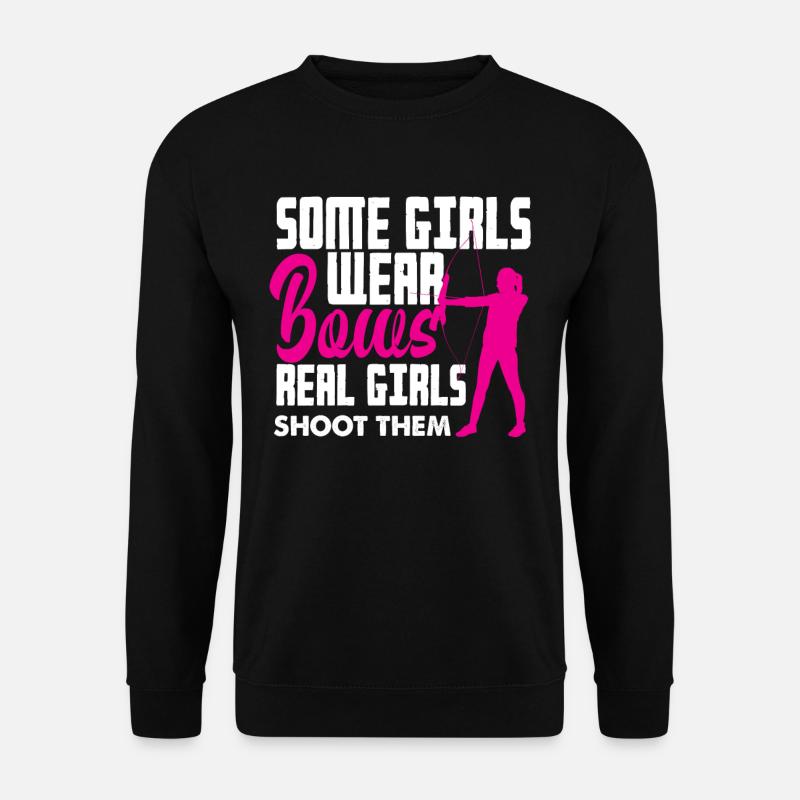 Mädchen Bogenschießen - Unisex Pullover - Schwarz
