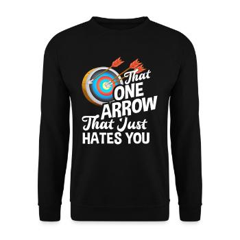 Archery Archery - Unisex Sweatshirt - black - Front - Alina (178cm) & Michal (187cm)