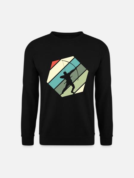Retro Archer Archery - Unisex Sweatshirt - black
