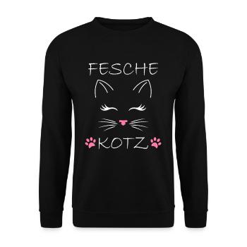 Joli vomi - Sweat-shirt Unisexe - noir - Devant - Alina (178cm) & Michal (187cm)