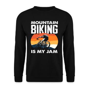 Le VTT rétro est mon hobby - Sweat-shirt Unisexe - noir - Devant - Alina (178cm) & Michal (187cm)