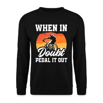 VTT rétro VTT VTT VTT - Sweat-shirt Unisexe - noir - Devant - Alina (178cm) & Michal (187cm)