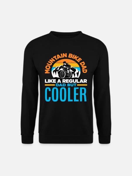 Mountainbiker Mountainbike Papa Vater - Unisex Pullover - Schwarz