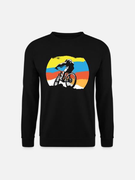 VTT rétro VTT - Sweat-shirt Unisexe - noir
