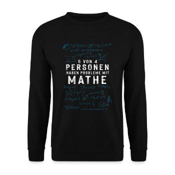 Math Math Teacher - Unisex Sweatshirt - black - Front - Alina (178cm) & Michal (187cm)