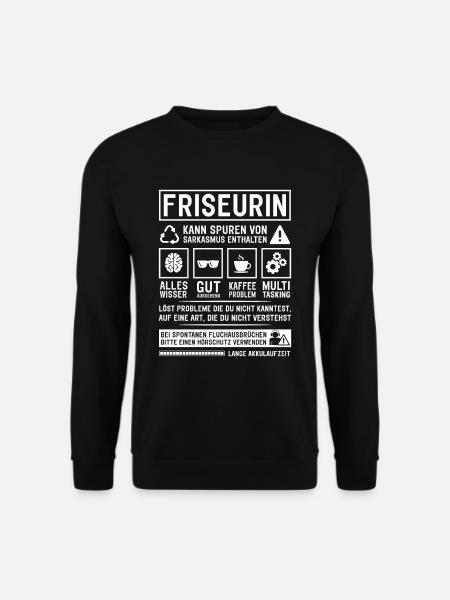 Kann Spuren von Sarkasmus enthalten - Unisex Pullover - Schwarz